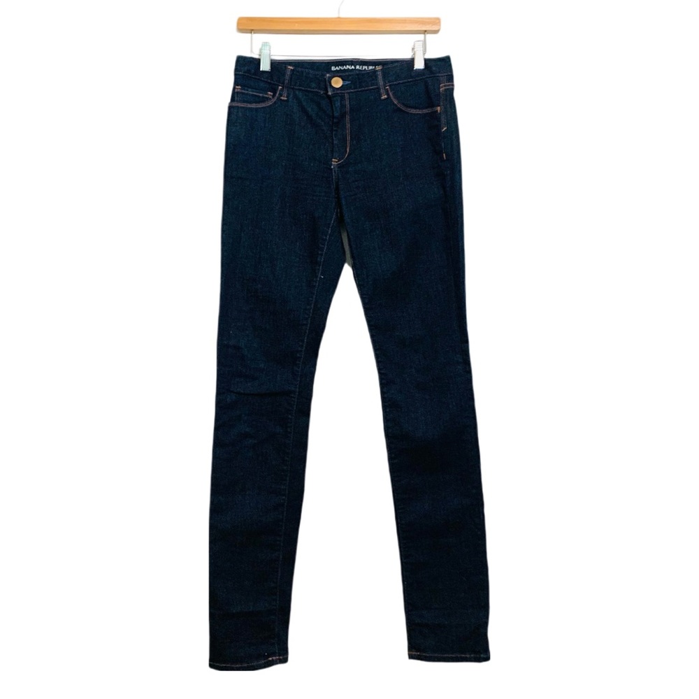Banana Republic Women’s Dark Wash Skinny Jeans Size 27 Mid Rise